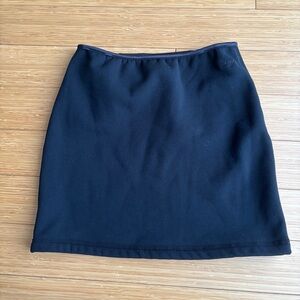 DKNY 90s vintage black lined knit skirt